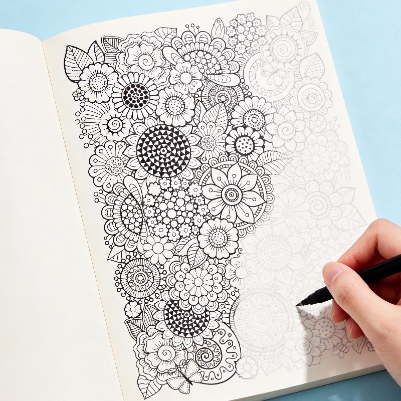 Photography Book - Livre de coloriage anti-stress pour adultes,
