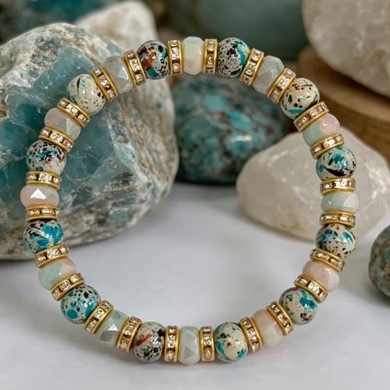 Photography Geometry - Bracelet patchwork pour femmes, style vintage,